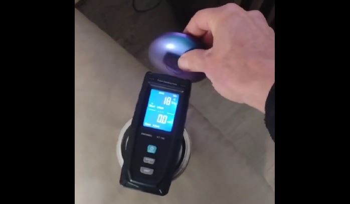 One of our 30,000+ customers showing our sleeping pods helping to filter the toxic EMF when you hold them close to your body at night