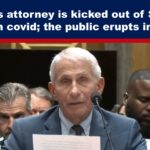 Fauci’s attorney is kicked out of Senate hearing on covid; the public erupts in applause